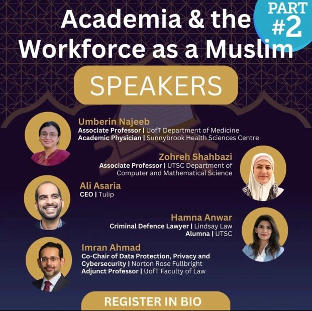 Academia and the Workforce as a Muslim Panel at University of Toronto