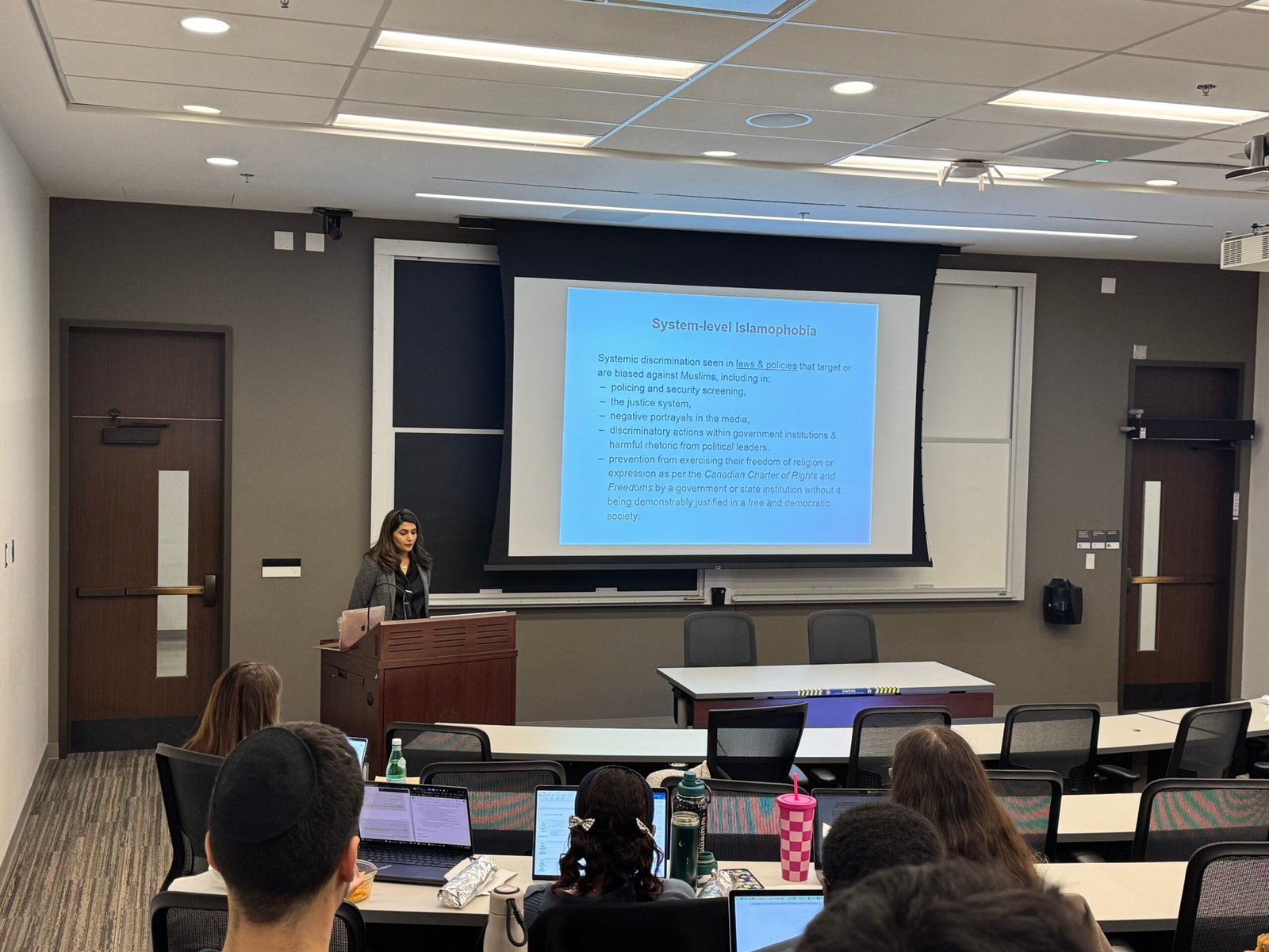 University of Toronto Faculty of Law classroom presentation