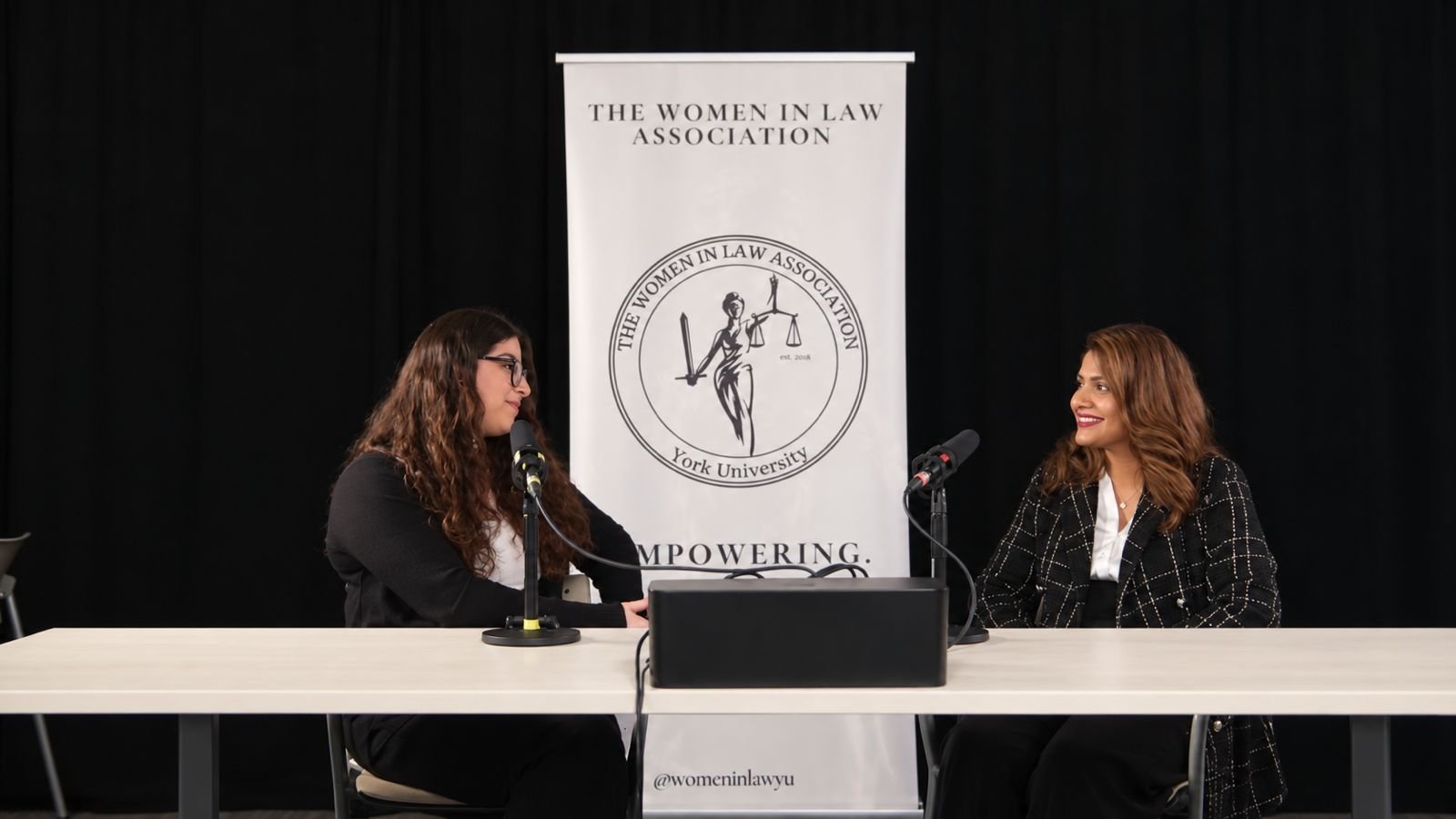 Hamna Anwar guest speaker at The Women in Law Association Podcast at York University